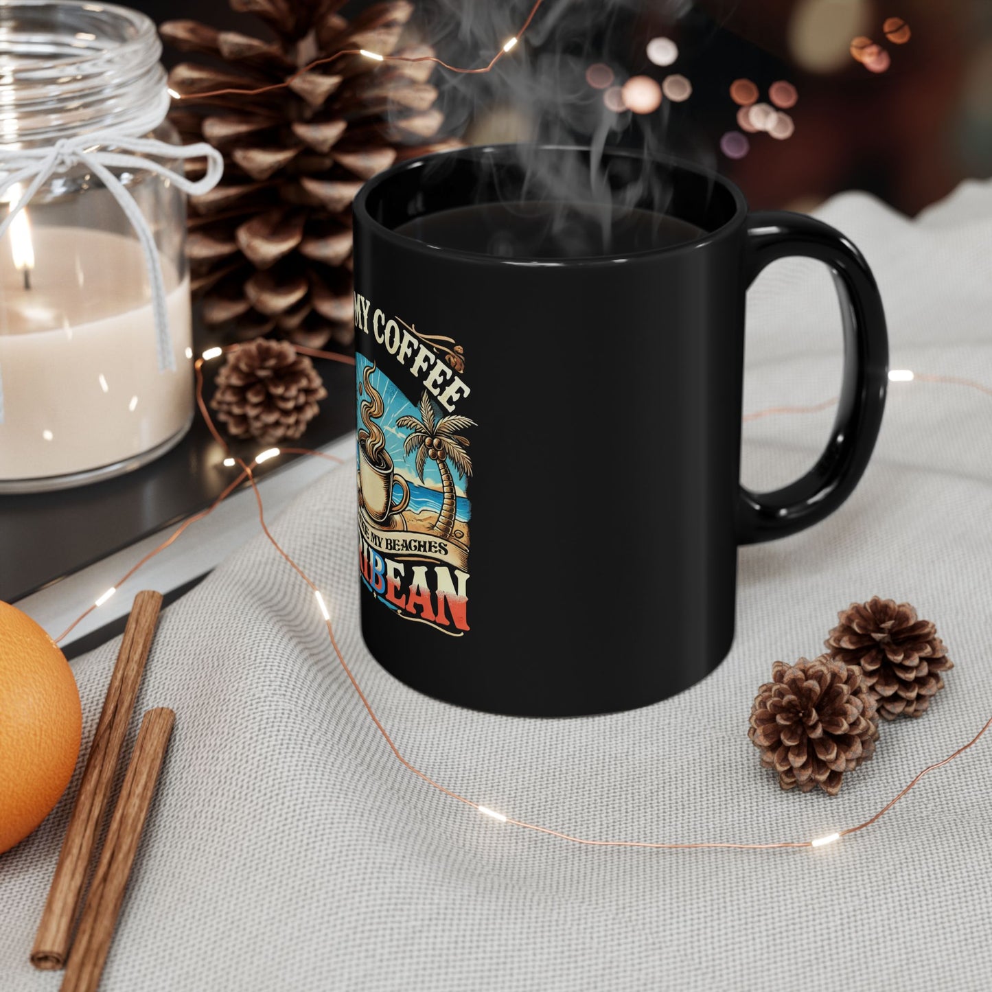 I LIKE MY COFFEE Black Mug (11oz, 15oz)