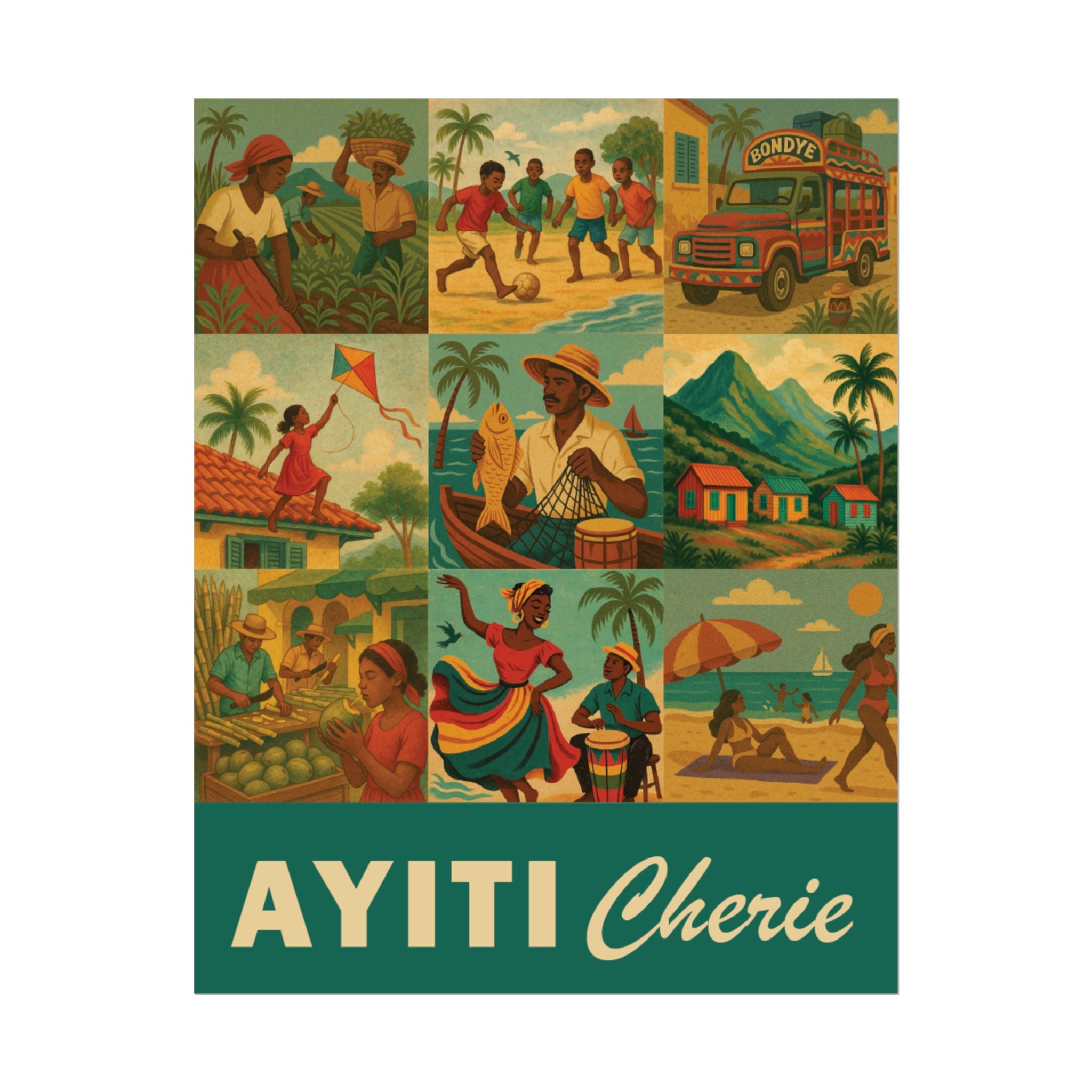 AYITI CHERIE - Rolled Posters
