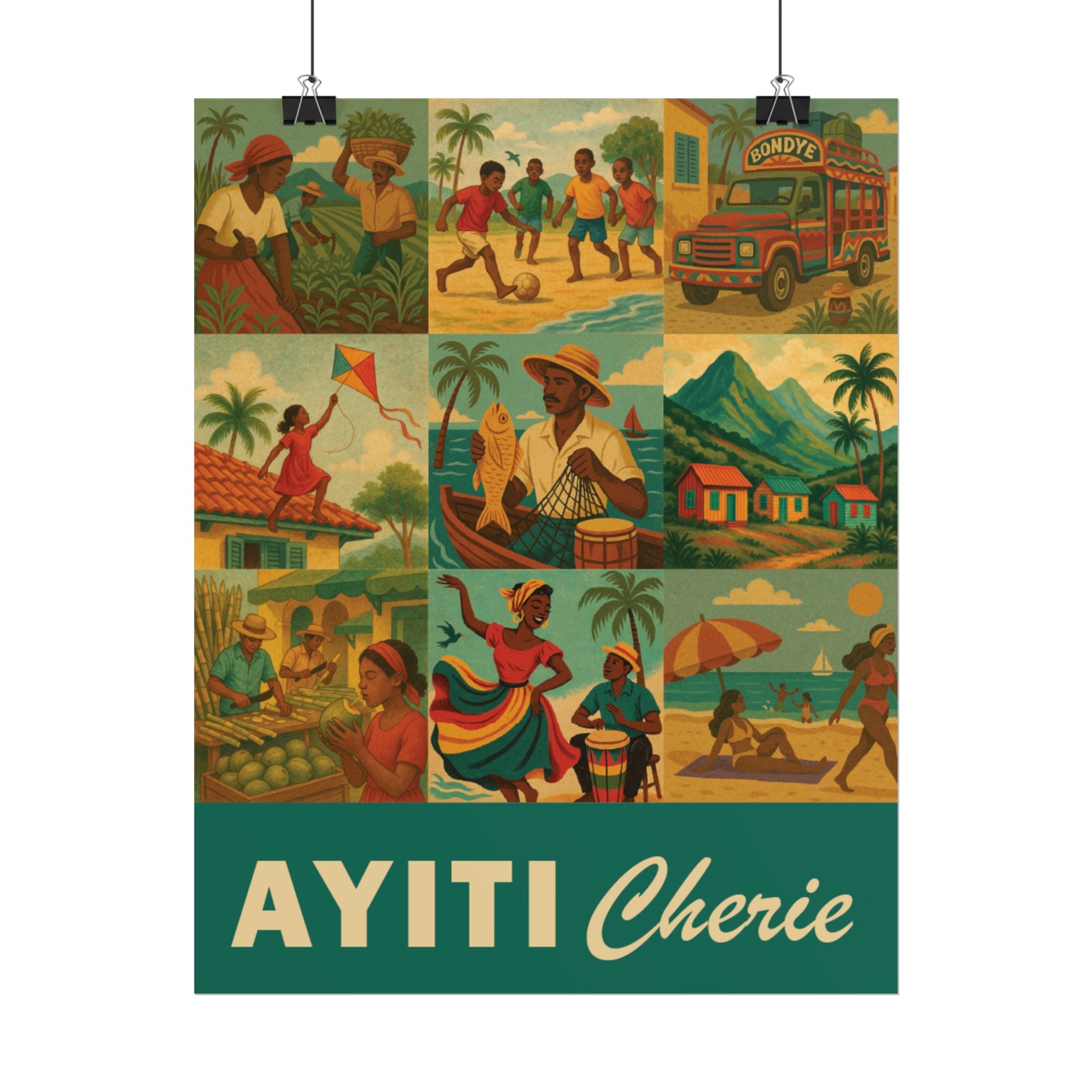 AYITI CHERIE - Rolled Posters