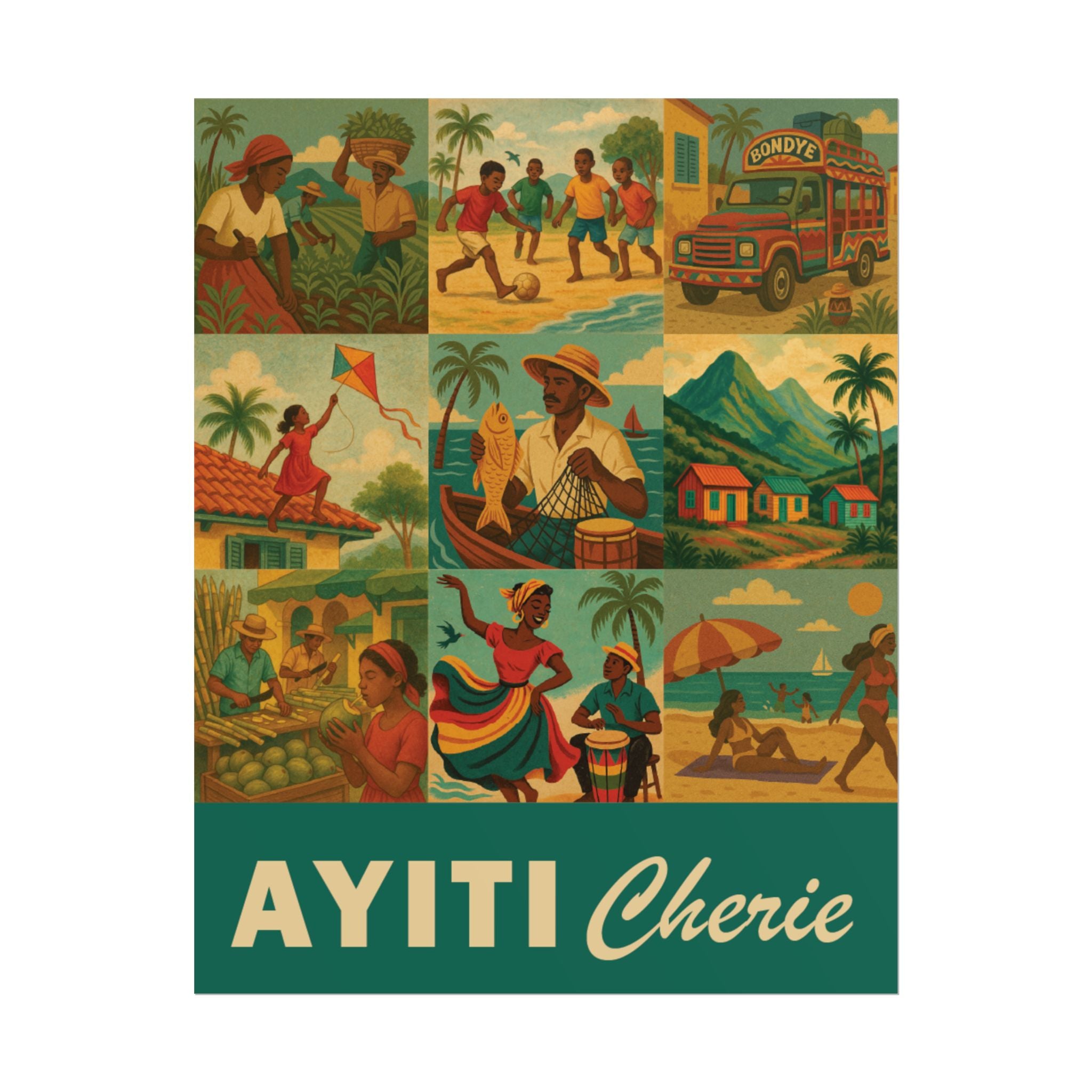 AYITI CHERIE - Rolled Posters