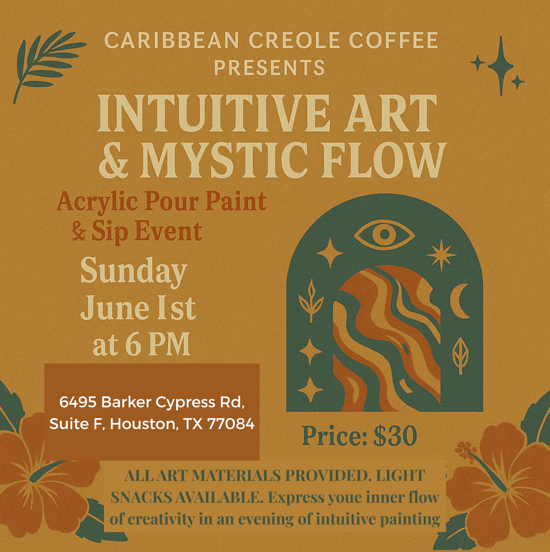 INTUITIVE ART & MYSTIC FLOW Paint & Sip