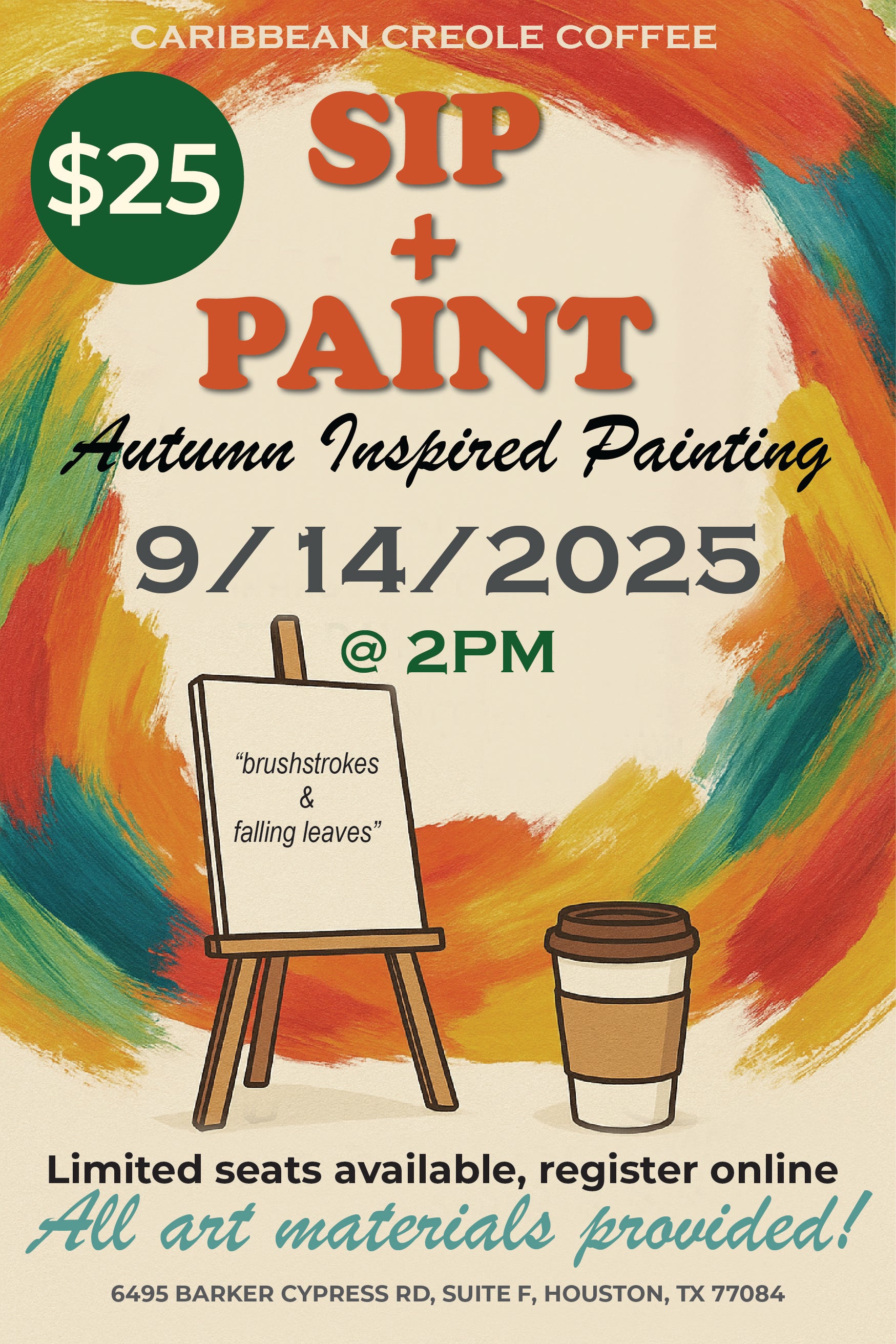 Sip and Paint - Fall Edition - General Admission For 1